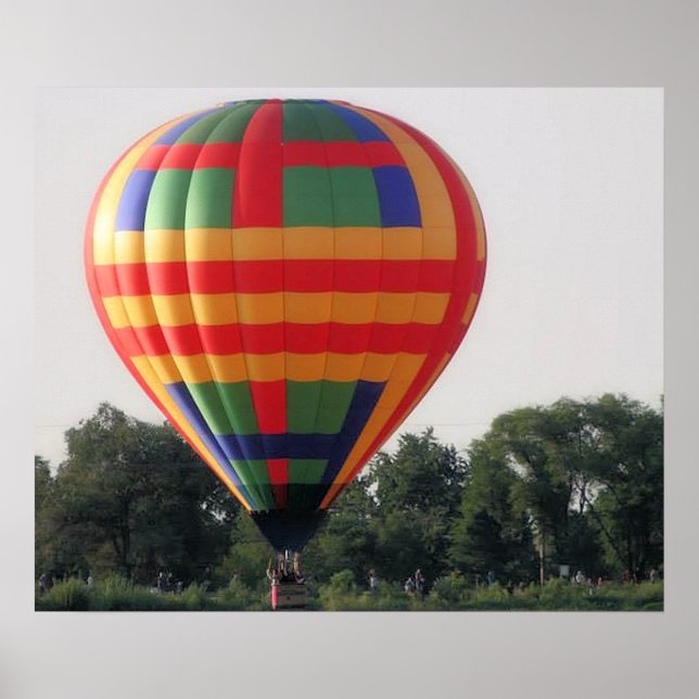 Colorful Balloons in Flight Colorado Festival   Poster (Front)