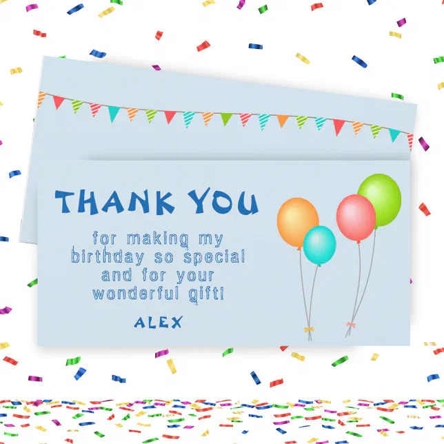 American Greetings Dankeskarten, 48 Stück Mit Umschlägen – Ballon-Design, 10,5 X 15,9 Cm