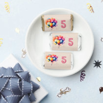 Colorful Balloons Kids Happy Birthday Party Hershey's Miniatures