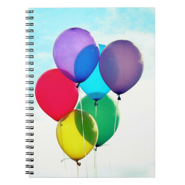 Colorful Balloons Notebook (Front)