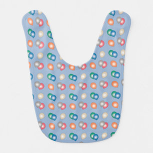 Colorful Balloons Pattern Baby Bib