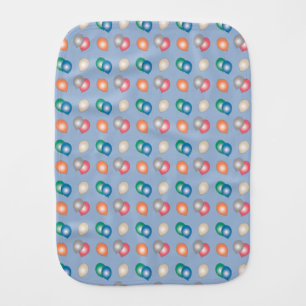 Colorful Balloons Pattern Baby Burp Cloth