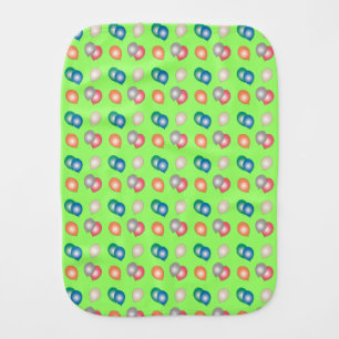 Colorful Balloons Pattern Baby Burp Cloth