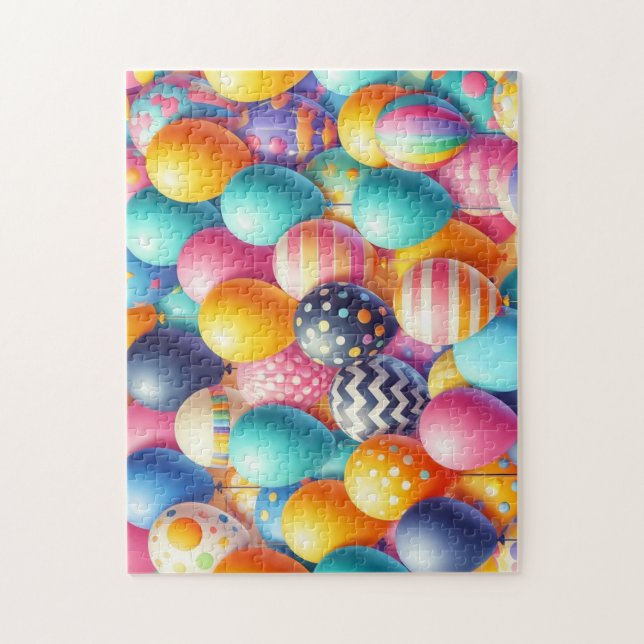 Colorful balloons pattern jigsaw puzzle (Vertical)