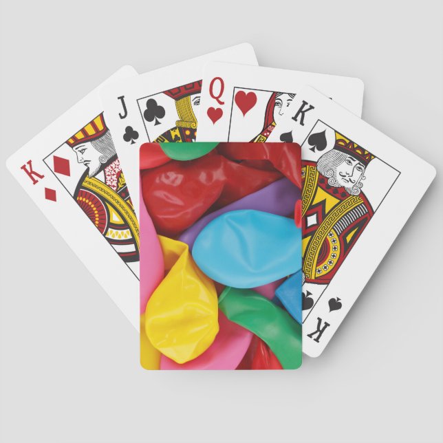 Colorful Balloons Poker Cards (Back)