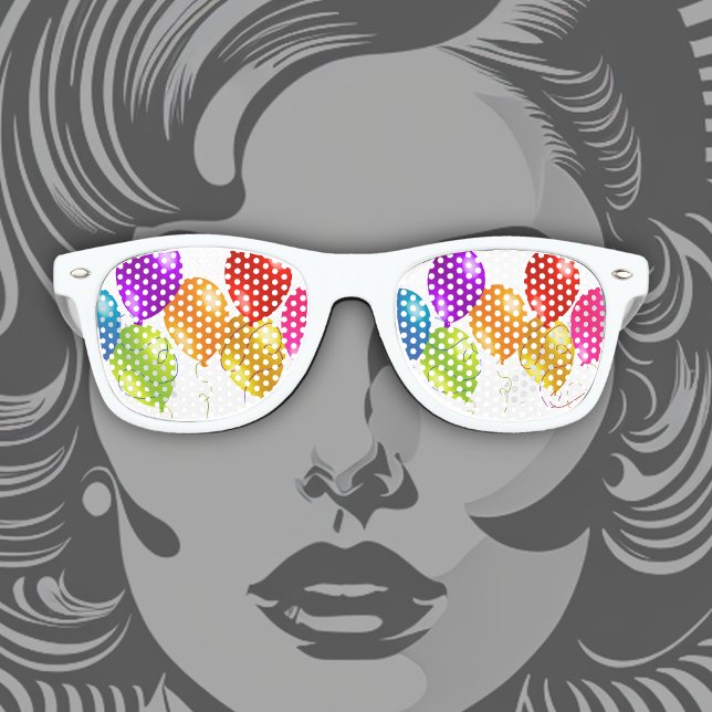 Colorful Balloons Retro Sunglasses (Creator Uploaded)