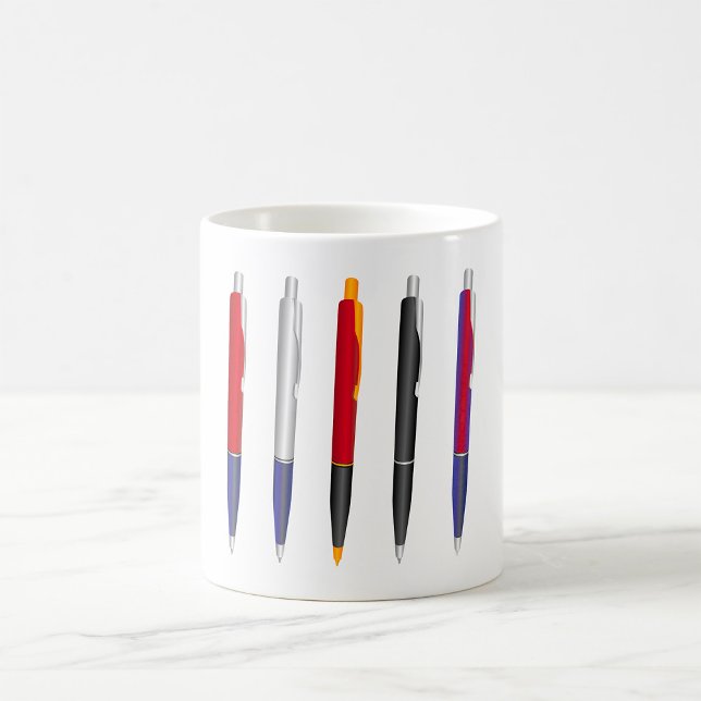 Colorful Ballpoint Pen Set Coffee Mug (Creator Uploaded)