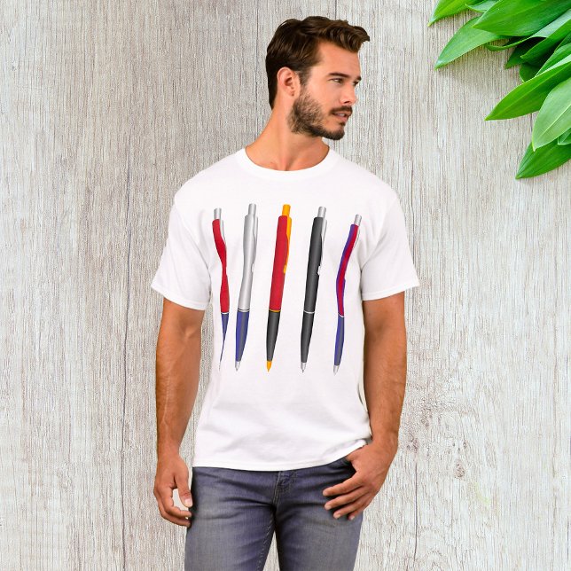 Colorful Ballpoint Pen Set T-Shirt (Creator Uploaded)
