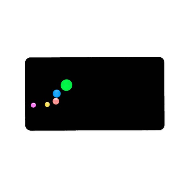 Colorful Balls Address Label (Front)