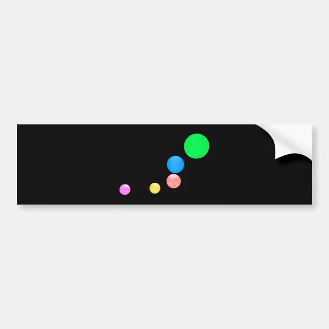 Colorful Balls Bumper Sticker | Zazzle