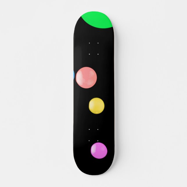 Colorful Balls Skateboard Deck (Front)