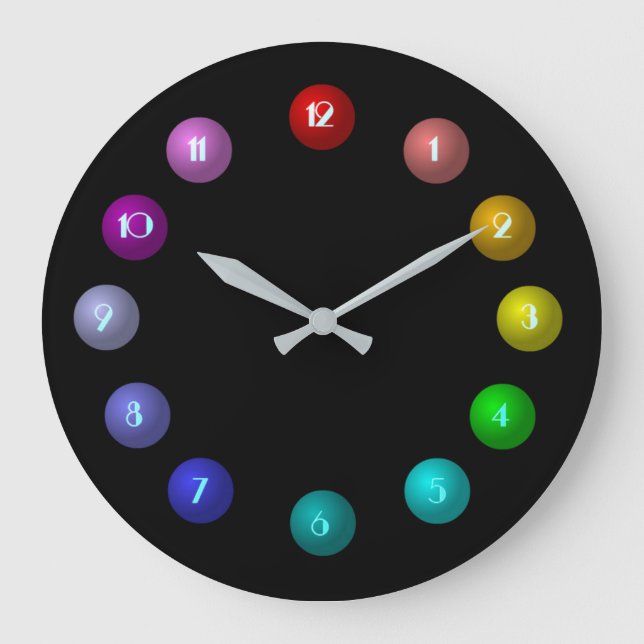 Colorful Balls Wall Clock (Front)