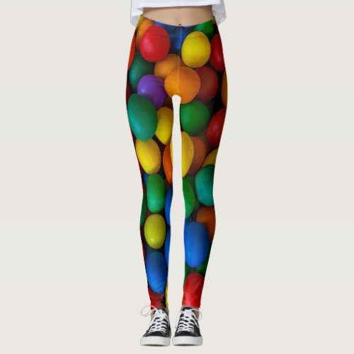 Colorful Balls Yoga Pants Pattern Cute Bright