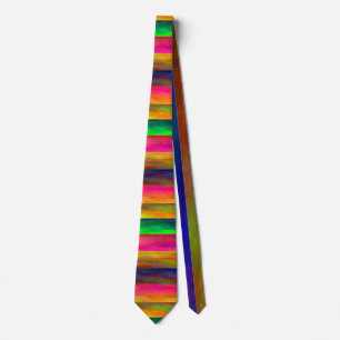 colorful bands neck tie