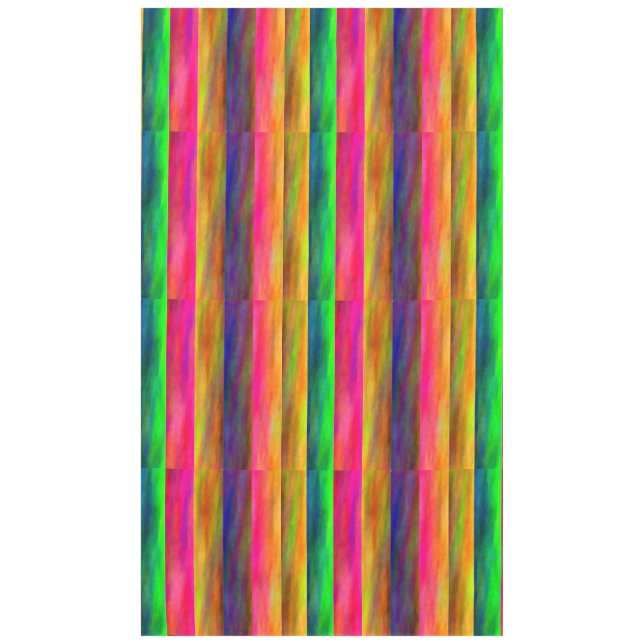 colorful bands tablecloth (Front)