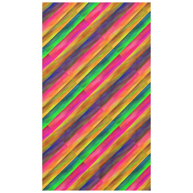 colorful bands tablecloth (Front)