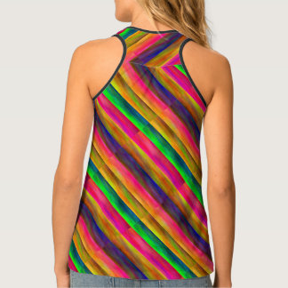 colorful bands tank top