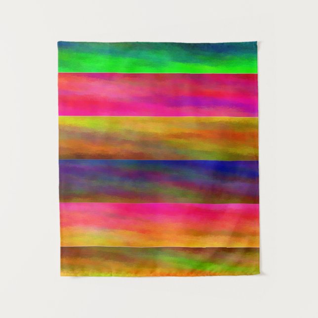 colorful bands tapestry (Front)