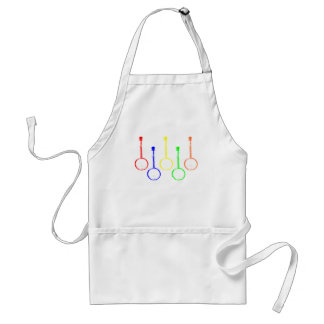 colorful banjos adult apron