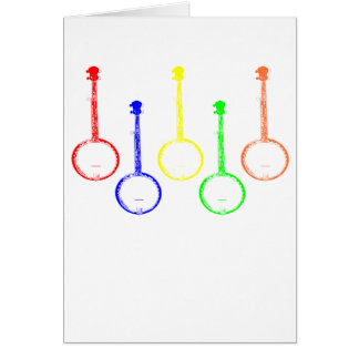 colorful banjos cards