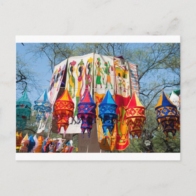 Colorful banners postcard (Front)