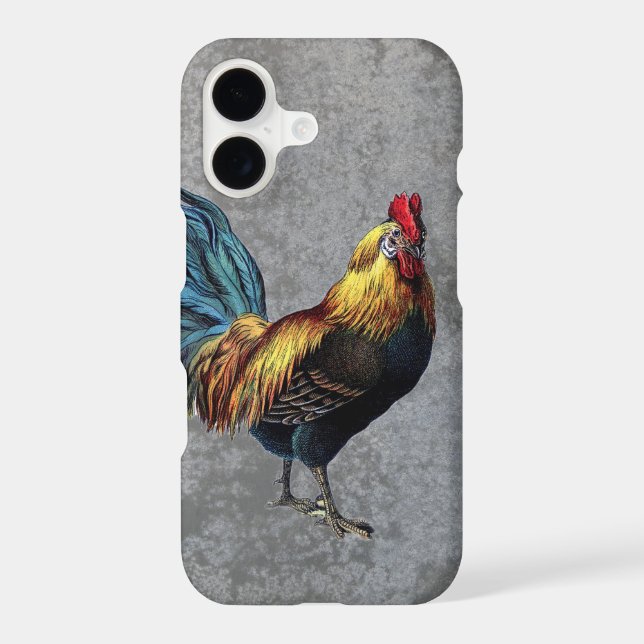 Colorful Bantam Rooster Iphone Case (Back)