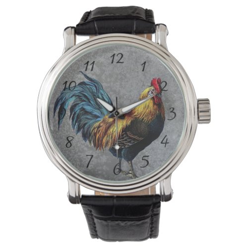 Colorful Bantam Rooster Watch