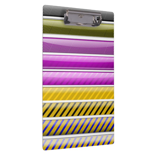 COLORFUL BAR PATTERN CLIPBOARD (Right)
