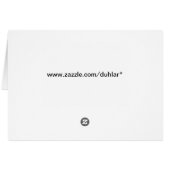 Colorful Barcode Note Card (Back Horizontal)