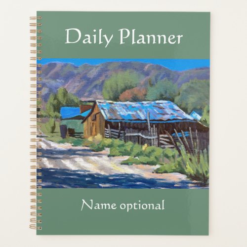 Colorful Barn in Mountain Ranch Scene Planner