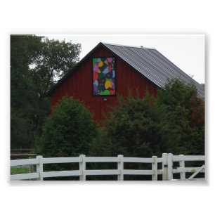 Colorful Barn Quilt Photo Print