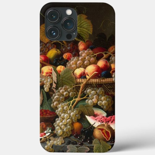 Colorful Baroque Fruit Still Life Art Painting iPhone 13 Pro Max Case