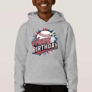 Colorful Baseball Birthday Hoodie