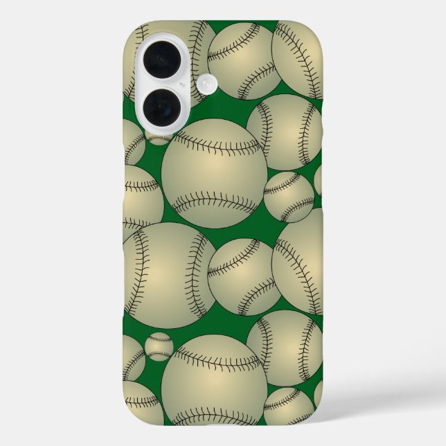 Colorful Baseballs Pattern Case-Mate iPhone Case (Back)