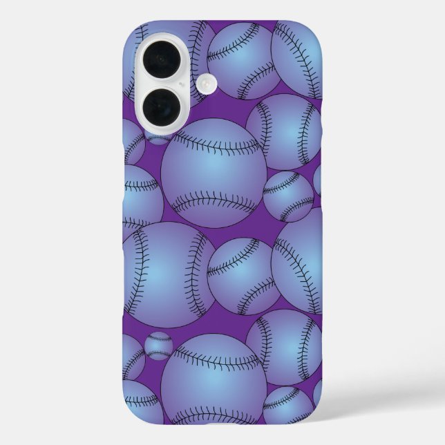 Colorful Baseballs Pattern Case-Mate iPhone Case (Back)
