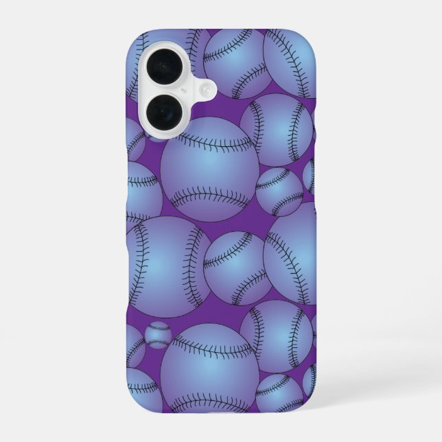 Colorful Baseballs Pattern Iphone Case (Back)