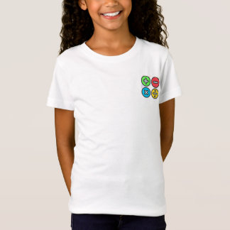 Colorful Basic Math Symbols Illustration" T-Shirt
