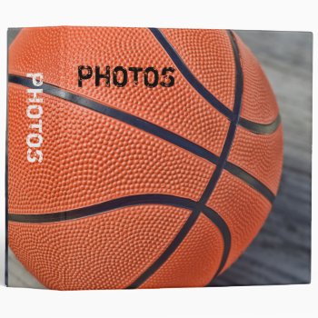 Colorful Basketball 2" Photo Album 3 Ring Binder by Meg_Stewart at Zazzle