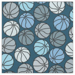Colorful Basketball Pattern  Fabric
