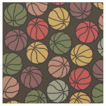 Colorful Basketball Pattern Fabric