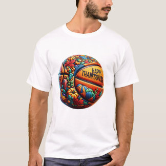 Colorful Basketball Player Happy T-Shirt