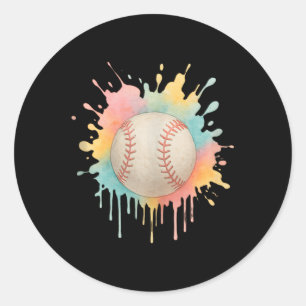 Colorful Basketball Street Style With Graffiti Dri Classic Round Sticker