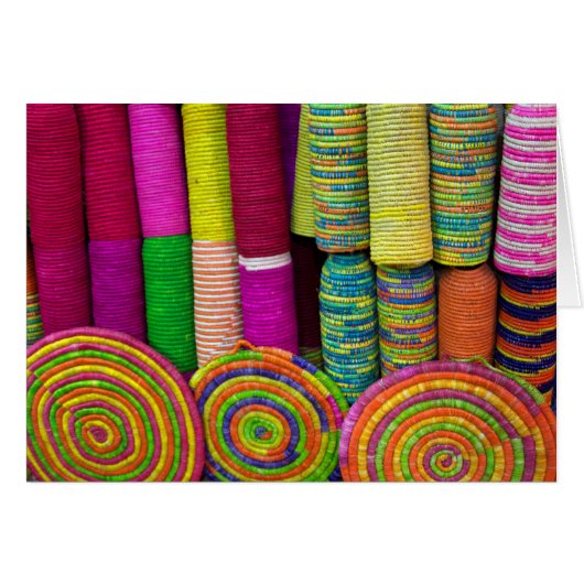 Colorful Baskets At Market (Front Horizontal)