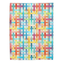 Colorful Basketweave Pattern