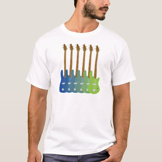 Colorful Bass Guitars T-Shirt