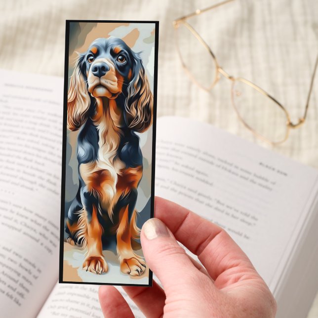 Colorful Basset Hound Dog Bookmarks (Hand)