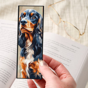 Colorful Basset Hound Dog Bookmarks