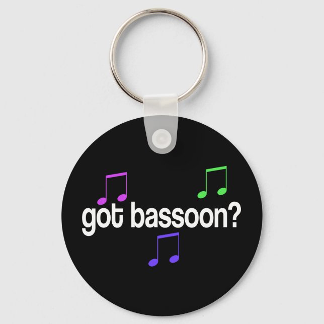 Colorful Bassoon Keychain (Front)