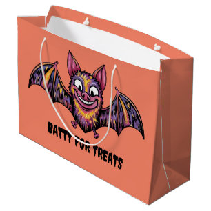 Colorful Bat Large Gift Bag