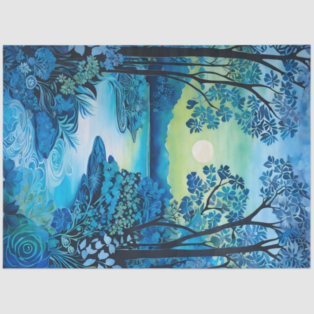Colorful Batik Forest Art Tissue Paper (Front)